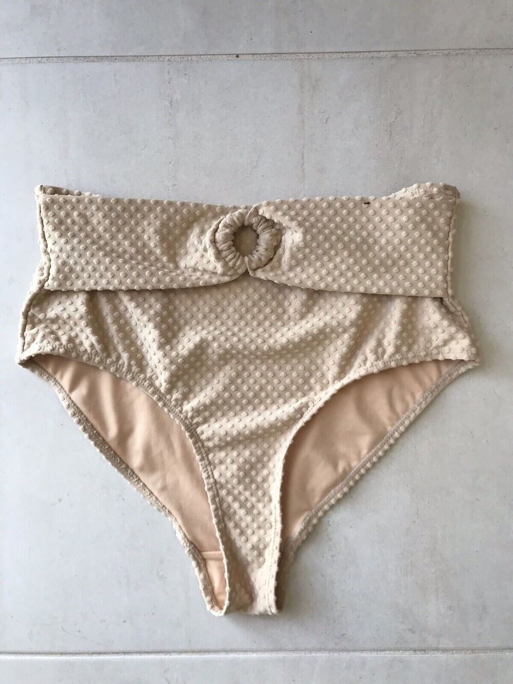 Cotton On Textured High Waist Bikini Bottom Swimwear